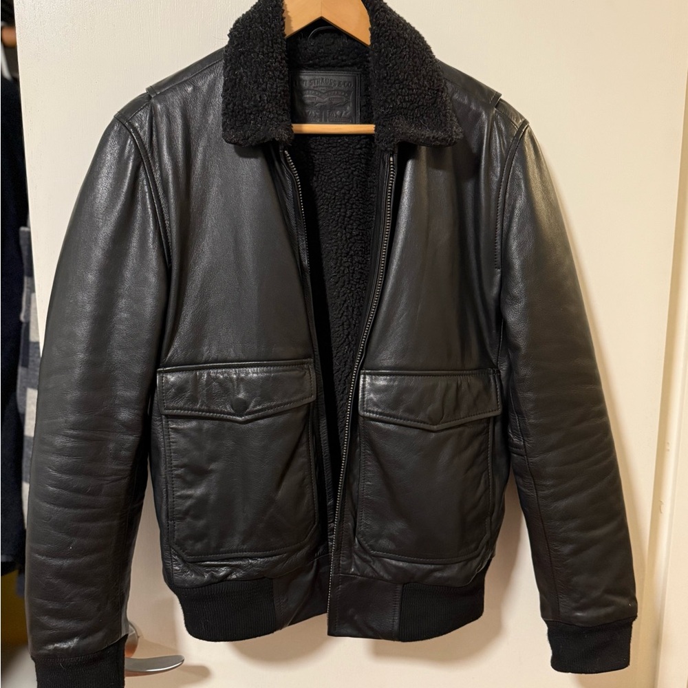 Men's Black Leather Jacket